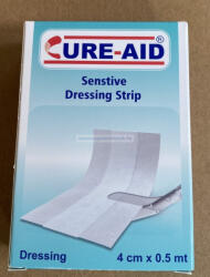 BSW Med Med Cure-Aid Vágható ragtapasz sebpárnával a közepén 4cm x 0, 5m (Előrendelhető)