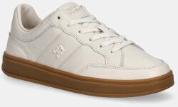 Tommy Hilfiger bőr sportcipő TH HERITAGE COURT SNEAKER LTR bézs, FW0FW09028 - bézs Női 42