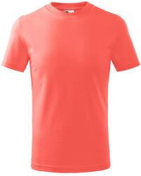 MALFINI Basic Gyermek póló - Korallpiros | 134 cm (8 éves) (138A110)