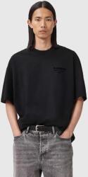 AllSaints pamut póló XANDER - fekete XS