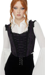 KILLSTAR Corset de damă (top) KILLSTAR x CORPSE BRIDE - Haunted Phase - Purple/Black - KSRA013328