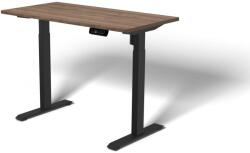 Liftor Rise, 110x60x2, 5 cm, Tölgy Santa Fe Vintage, Tölgy Santa Fe Vintage/Fekete, állítható magasságú asztal