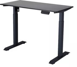 Liftor Rise, 118x60x1, 8cm, Fekete, Fekete/Fekete, állítható magasságú asztal