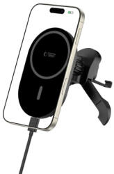 Tech-Protect V6 MagSafe Stable Vent telefontartó autóba 15W, fekete