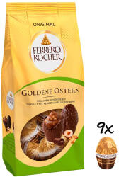 Ferrero Rocher Golden Eggs tejcsokoládé mogyorókrémes tojás - 90 g - koffeinzona