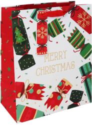 Eurowrap ajándéktasak (21, 5x25x10 cm) szaloncukros /12 kar. (5) (X-36163-3C)