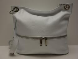 Genuine Női válltáska: fehér bőr, 2 rekeszes (1148195)