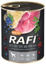 RAFI 800g Adult Pate Sonka + Pacal Kék és Vörösáfonyával Kutyakonzerv - tenyesztoitap