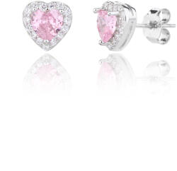  Ezüst szív fülbevaló (AG28618) E-DS0002