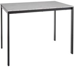 SIGNAL MEBLE Mario asztal 100x60 márvány hatású fehér/ fekete
