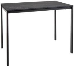 SIGNAL MEBLE Mario asztal 100x60 márvány hatású fekete/ fekete