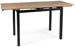 SIGNAL MEBLE GD-017 110(170)*74 étkező asztal artisan tölgy/ fekete