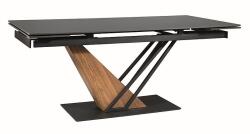 SIGNAL MEBLE Genesis 180(240)*90 étkező asztal fekete/ kőris