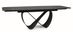 SIGNAL MEBLE Infinity étkező asztal Kerámia fekete láb/ azario black (160(240)X95)