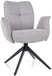 SIGNAL MEBLE Wing Brego szék fekete láb/ világos szürke 02