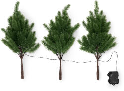 Tchibo - 3 LED-es fenyőág - fekete