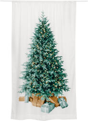 Tchibo - Függöny karácsonyfa mintával - fehér