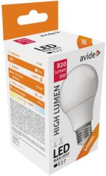 Avide LED Globe A60 8W E27 lámpa, természetes fehér, NW, 4000K, 806 lumen (A4940)