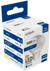 Avide LED Spot Alu+plastic, 7W, GU10, 100 °, CW, 6400K, hideg fehér, 900 lumen (A0784)