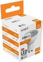 Avide LED Spot Alu+plastic, 7W, GU10, 36°, NW, 4000K, természetes fehér, 560 lumen (A8726)