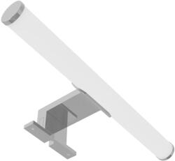 Avide LED Műanyag Tükörvilágító lámpa, kerek, 4000K, természetes fehér, IP44, 5W, 300mm, 480 lumen, króm színű (A2443)