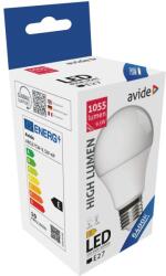 Avide LED Globe A60 9.5W E27 lámpa, hideg fehér, CW, 6400K, 1055 lumen (A3009)