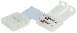 Optonica 5050 LED szalaghoz forrasztásmentes L sarok csatlakozó (egyszínű szalaghoz) (6620)