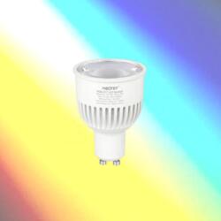 MiLight 6W GU10 LED spot lámpa, RGB+CCT ( Rf. távirányítható, dimmelhető, színváltós, zónás, 550 lumen, meleg+hideg fehér) (FUT106)