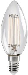 Kanlux XLED White Filament fényforrás, 4, 5W, C35, Gyertya, Tiszta üveg, E14, 470 lumen, 2700K, meleg fehér (37382)
