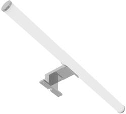 Avide LED Műanyag Tükörvilágító lámpa, kerek, 4000K, természetes fehér, IP44, 7W, 500mm, 740 lumen, króm színű (A2467)