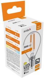 Avide LED Filament Mini Globe 5.9W, E14, NW, 4000K, 806 lumen, Fényerőszabályozható (A0722)