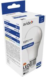 Avide LED Globe A60 13W E27 lámpa, hideg fehér, CW, 6400K, 1521 lumen (A0947)