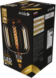 Avide Jumbo 8W LED Filament Ross 180x295mm Amber, E27, 2400K, Fényerőszabályzós (A4465)