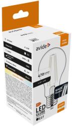 Avide LED White Filament Globe, 4, 5W, E27, 330°, NW, 4000K, természetes fehér, 470 Lumen, üveg bura (A9061)