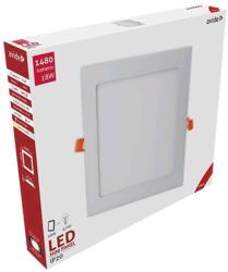 Avide LED Beépíthető Négyzetes Mennyezeti Lámpa, ALU, 18W, WW, 3000K, 1480 lumen, fehér keret, süllyesztett, LED panel, meleg fehér (A1314)