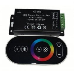 Optonica Rádiós RGB vezérlő (dimmer, 216W, érintős) (6314)