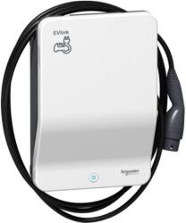Schneider Electric EVLink Lakossági elektromos autó töltőállomás beépített kábellel T2 - 22 kW (EVH2S22P0CK)
