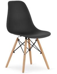 Klubfotel Skandináv stílusú étkezőszék OSAKA - fekete
