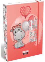 Lizzy Card Tiny Hippo vízilovas füzetbox - A5 - Lizzy Card (LIZ-24129463)