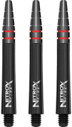 Dart szár hosszú Red Dragon Nitro XFire műanyag fém toppal, fekete 42mm