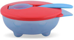 Baby Care etető tál + kanál - blue