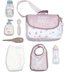 Smoby Gentuta de infasat pentru papusa Smoby Baby Nurse Changing Bag crem cu accesorii Papusa