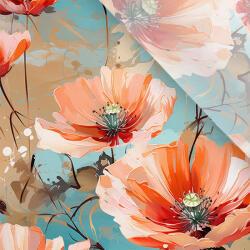 Takoy Enyhén elasztikus műselyem / silky anyag poppy pastel