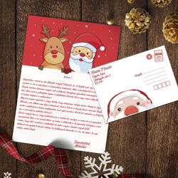 Névre szóló levél a Mikulástól 1 - kukucskáló mikulás