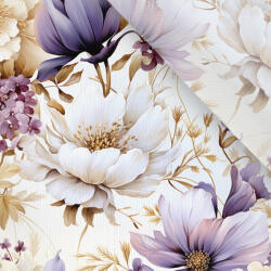 Takoy Dizájnos bélés lila virágok Vilma