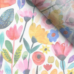 Takoy Puha tüll színpompás virágok Luana