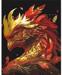 Brushme Számozott kifestő készlet, feszített vásznon, 40x50 cm - Főnix