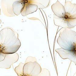 Takoy Organza fényes áttetsző virágok Silu