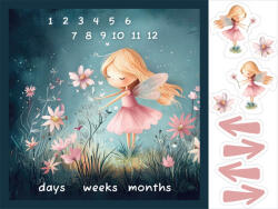 Takoy Microfiber/Pamut hatású utánzat PANEL 160x120 mérföldkő takaró - rózsaszín tündér-NS-17256