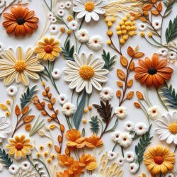 Takoy Funkcionális termo fésült jersey 3D-s virágok Maya nyomtatási mintája